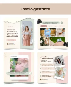 pack canva fotografia posts instagram fotografo de familia ensaio gestante newborn 3